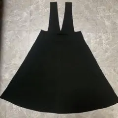 ブラック ノースリーブ ひざ丈ワンピース g35