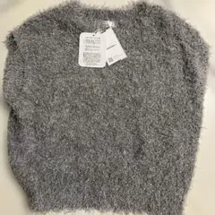 linluce グレー ノースリーブニット M