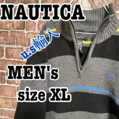 【US輸入】NAUTICA(ノーティカ)ハーフジップ《サイズXL》