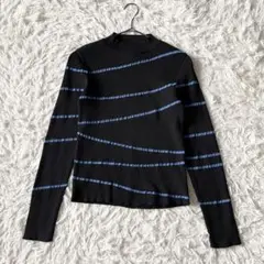 AKIRANAKA Bente irregular stripe knit PO