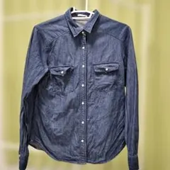 GU　長袖デニムシャツ　 Sサイズ