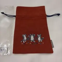 わちふいーるど ダヤン　手提げ巾着 ダヤンズ・柿のサムネイル