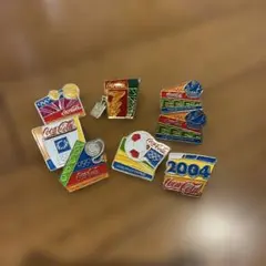 Coca-Cola 2004 オリンピック ピンバッジ 7種セットのサムネイル