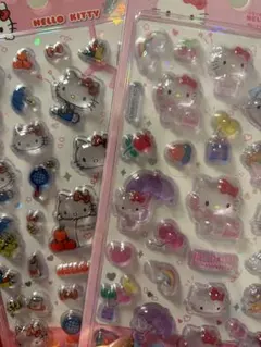 【韓国】ハローキティ　ボンボンドロップ風シールセット