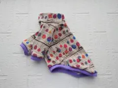 犬服ハンドメイド　ハイネックトレーナー　うさぎ　Ｍ現品のみ