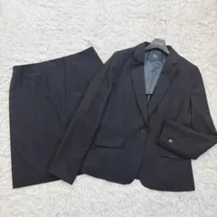 ViVi はるやま スカートスーツ ストライプ 大きいサイズ ゆったり 15号