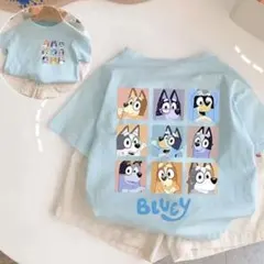BLUEY ブルーイ 半袖Tシャツ ライトブルー 100cm