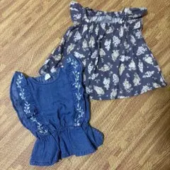 tete a tete⭐️80センチ　トップス2枚まとめ売り