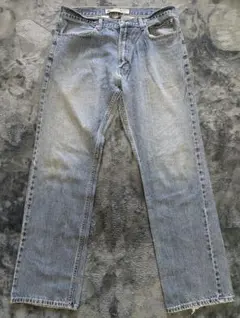 ​ハーレーダビッドソン W36 デニムパンツ レザーパッチ メキシコ製 太めのサムネイル
