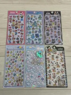 ディズニー キャラクターシール 6枚セット まとめ売り