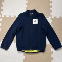 adidas ナイロンジャケット　ジャージ ネイビー ウィンドブレーカー　110