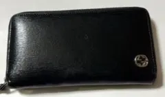 GUCCI ブラックレザー 長財布