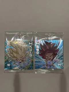 ドラゴンボール超戦士シールウエハース超 15弾 UGR ベジータ & 孫悟空