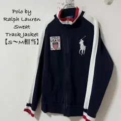 ポロラルフローレン★USA/星条旗★スウェット★トラックジャケット★紺白赤★SM