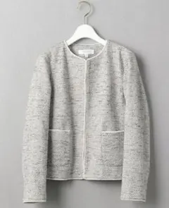 【新品】ノーカラージャケット　ツイード　ジャケット　ユナイテッドアローズ