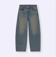 gu バレルレッグジーンズ　Sサイズ　67blue 標準丈