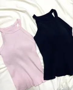 【2枚セット】UNIQLO ホルターネックブラタンクトップ
