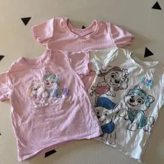 100cm パウ・パトロール Tシャツ 3枚セット