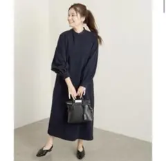 【新品タグ付き】ジャーナルスタンダード　ダブルクロスロングワンピース　冠婚葬祭