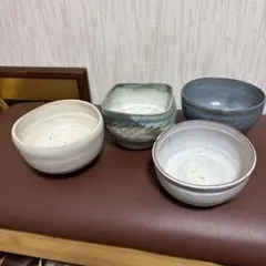 手作り陶器 茶碗 4個セット
