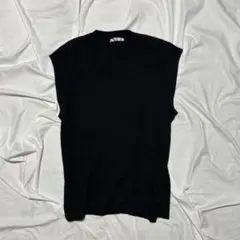 SUREVE ノースリーブニット ベスト クルーネック カジュアル ミニマル