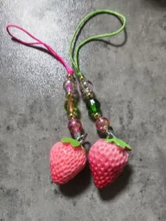いちごのキーホルダー