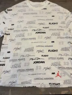 【希少XXL】ジョーダン フライトクラブ 総柄Tシャツ 白｜ストリートの主役に