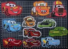 ☆新品特価中☆ カーズの可愛い刺繍アイロンワッペン11枚セット