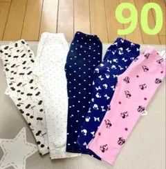 西松屋ブリーズギャップ　ミニーハートチェリーレギンスパンツ90 95 5点セット