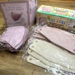 子供 不織布マスク キッズカラーマスク 立体