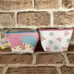 サンリオ　リトルツインスターズ　キキ＆ララ　ミニポーチ　2点セット
