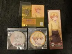 明治村　我妻善逸　鬼滅の刃缶バッジ　アクリルキーホルダー　しおりカード