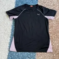PUMA 半袖スポーツウェア L ブラック/ピンク