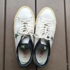 新品 センチCONVERSE ONE STAR レザー　サイズ9　ギズ補修あり