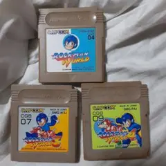 ロックマンワールド 1, 3, 4 セット GB ゲームボーイ