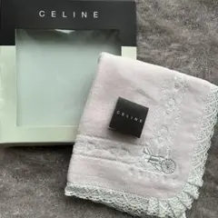 CELINE ライトピンク ハンカチタオル