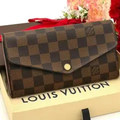 極美品✨】ルイヴィトン ダミエ エベヌ ヴィエノワ 二つ折り財布