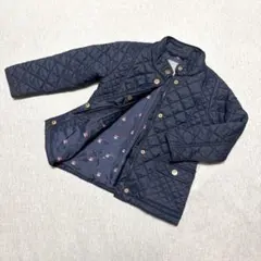【110cm】next キルティングジャケット ネイビー 花柄