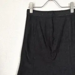 OZOC ひざ丈スカート マーメイド デニム素材 シンプル ストレッチ きれいめのサムネイル