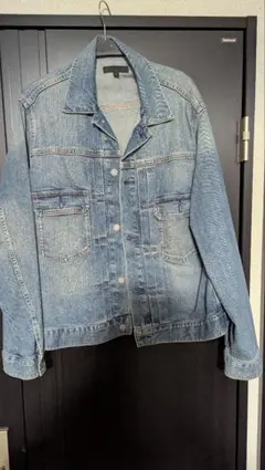 ユニクロ美品　デニムジャケット Lサイズ ライトブルー