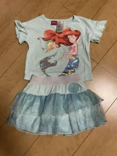 アリエル 人魚 Tシャツ スカートセット 3T(j55)のサムネイル