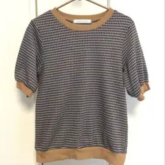 美品　as know as plus 半袖 カットソー チェック柄のサムネイル
