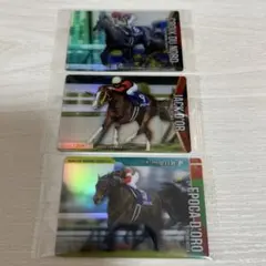 サラブレッドホースコレクション3R 競走馬トレーディングカード3枚セット