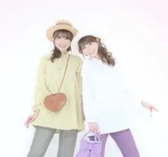 &LOVE ティアードブラウス LLドットジャガードポケットフリルネックイエローのサムネイル