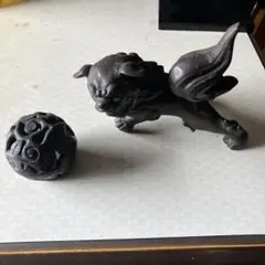 金属製 獅子彫刻の工芸品 - メルカリ