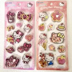 カミオジャパン スパンコールパーティステッカー ハローキティ キティヒョウ柄