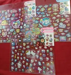 サンリオキャラクターズ ホログラム 100ピースシール キラキラ　平成 レトロ