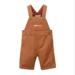 ミキハウス ブラウン オーバーオール サロペット ロンパース 80 双子 セット