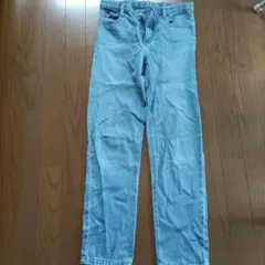 GU デニムパンツ ライトブルー ストレート　150センチ