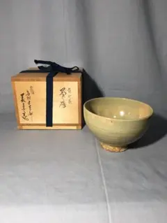 小曽部焼　刷毛目茶碗　箱付き　未使用品　骨董 50619.jpg